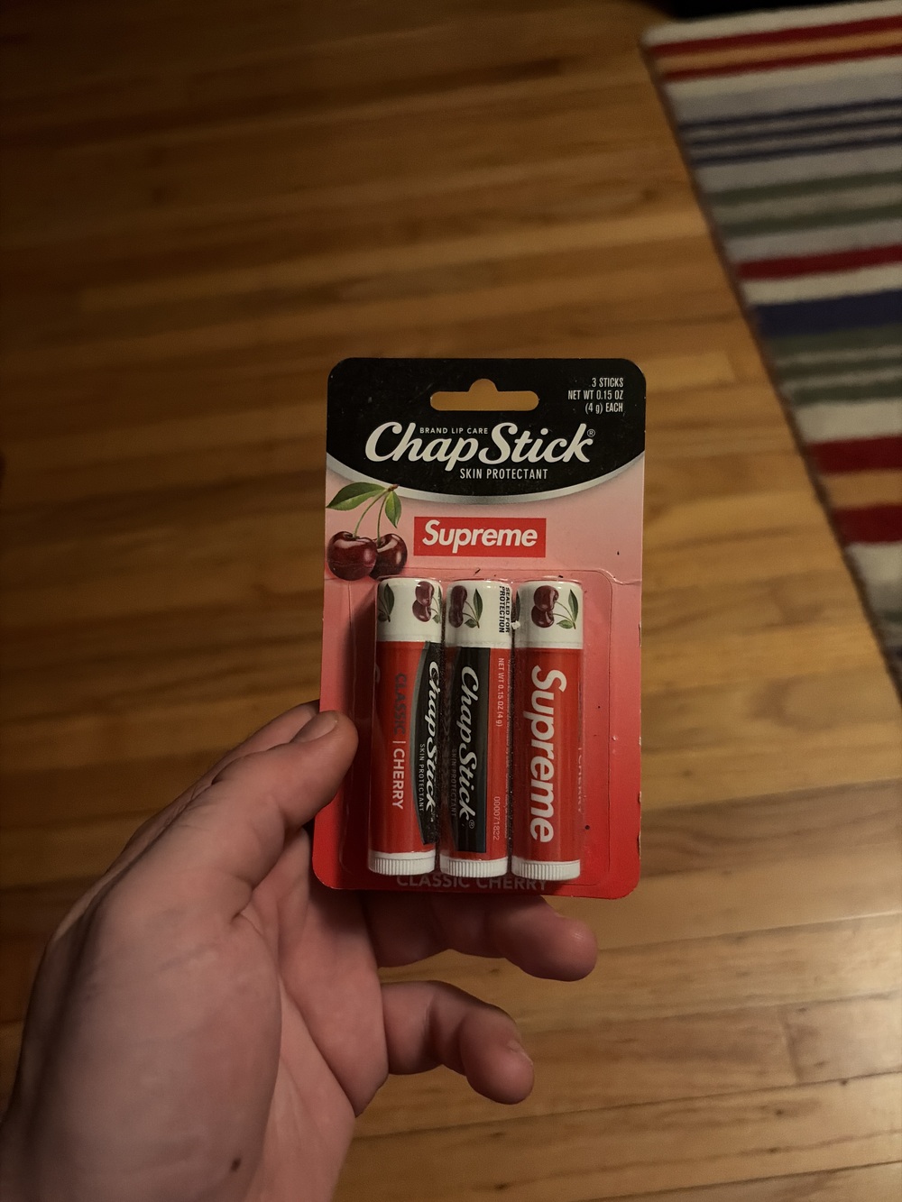 Supreme ChapStick 3 Pack - New Sealed Cherry Flavor